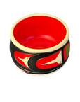 Ceramic Pot - Small - Raven - Red & Green