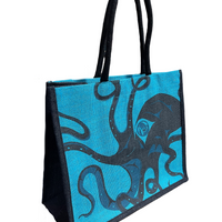Tote Bag - Jute - Octopus