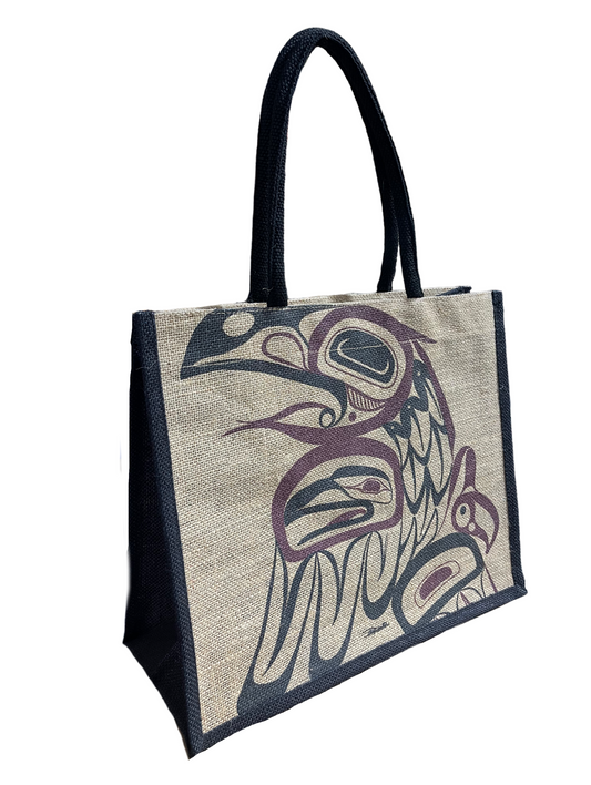 Tote Bag - Jute - Raven Natural
