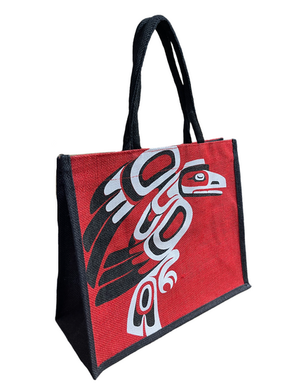 Tote Bag - Jute - Raven All Over