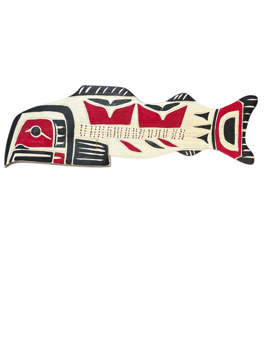 Wooden Plaque - Pine - Salmon