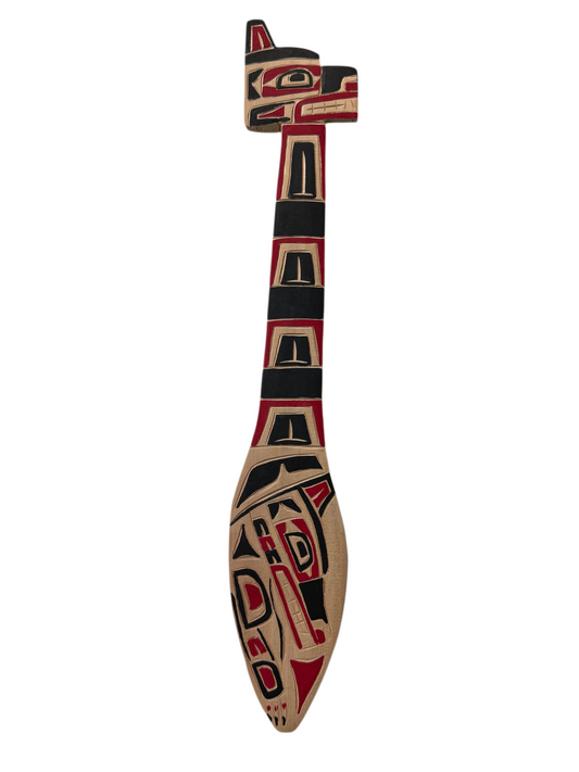 Wooden Plaque - Red Cedar - Paddle - Bear