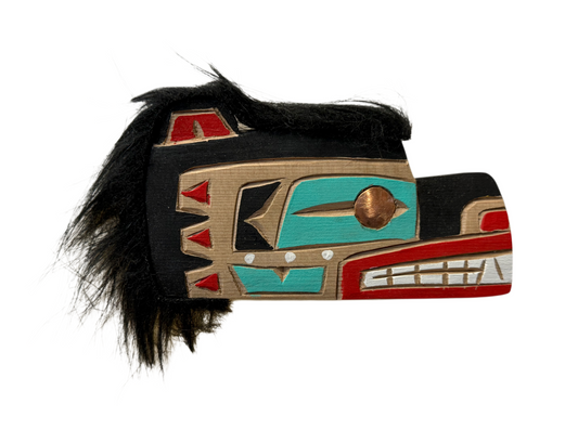 Wooden Brooch - Red Cedar - Bear