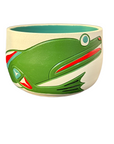 Ceramic Pot - Medium - Frog - Teal