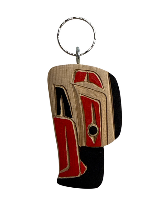 Wooden Keychain - Red Cedar - Eagle