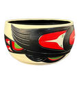 Ceramic Pot - Medium - Raven - Black & Red