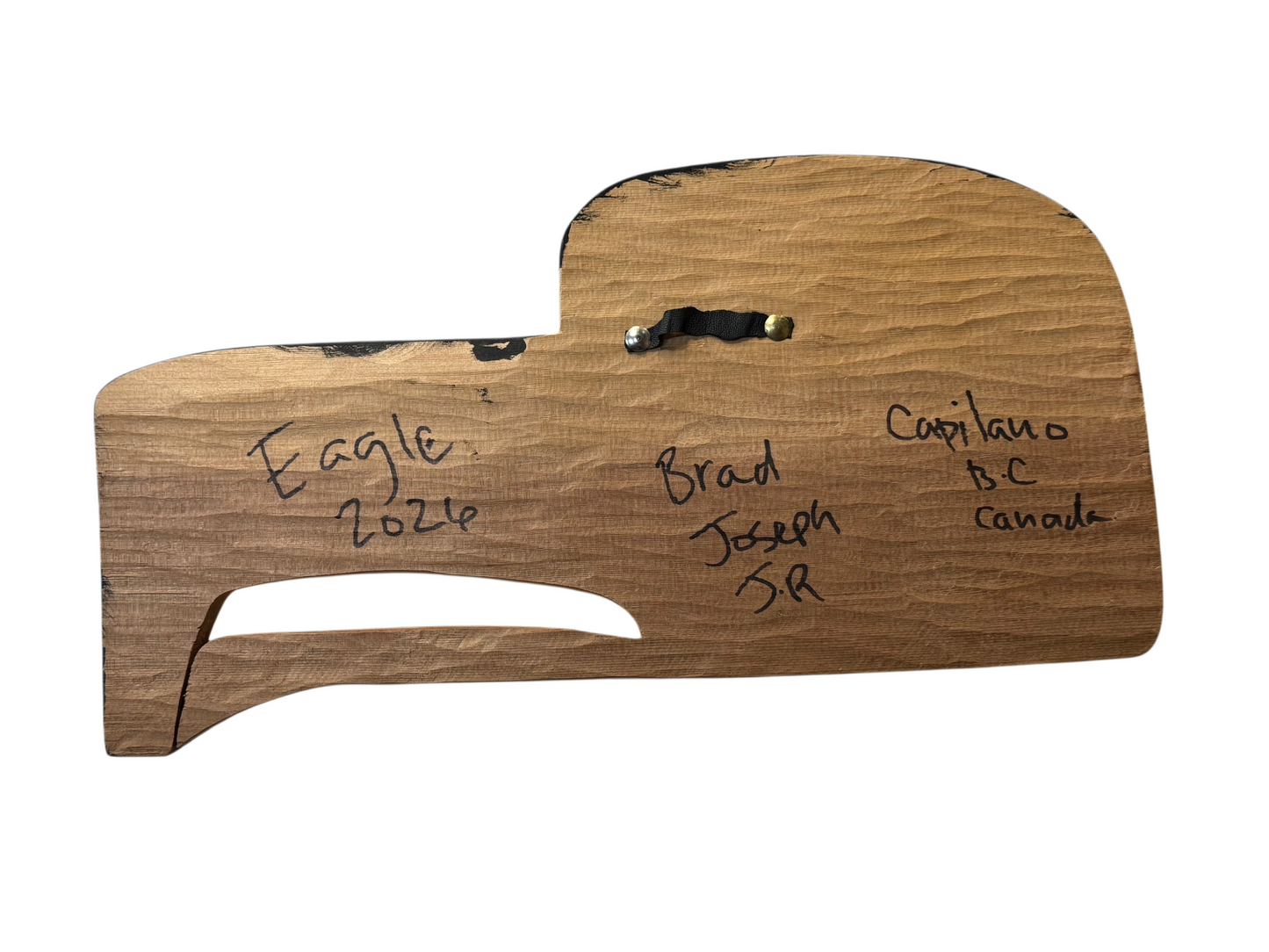 Wooden Plaque - Red Cedar - Eagle - Red