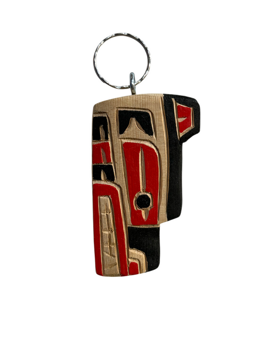 Wooden Keychain - Red Cedar - Bear