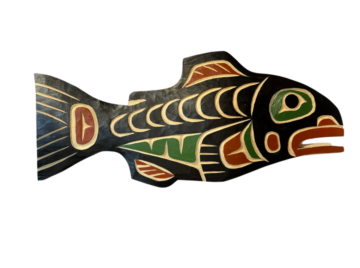 Wooden Plaque - Pine - Salmon