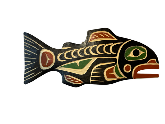 Wooden Plaque - Pine - Salmon