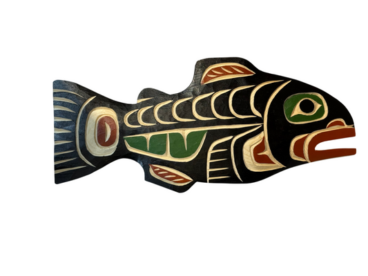 Wooden Plaque - Pine - Salmon