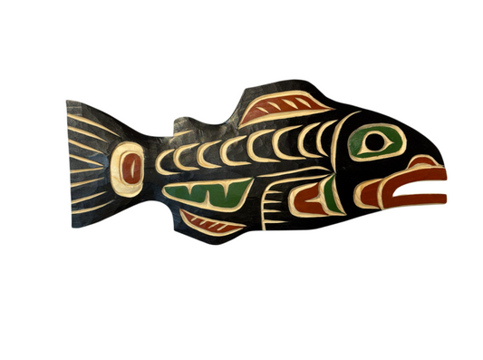 Wooden Plaque - Pine - Salmon