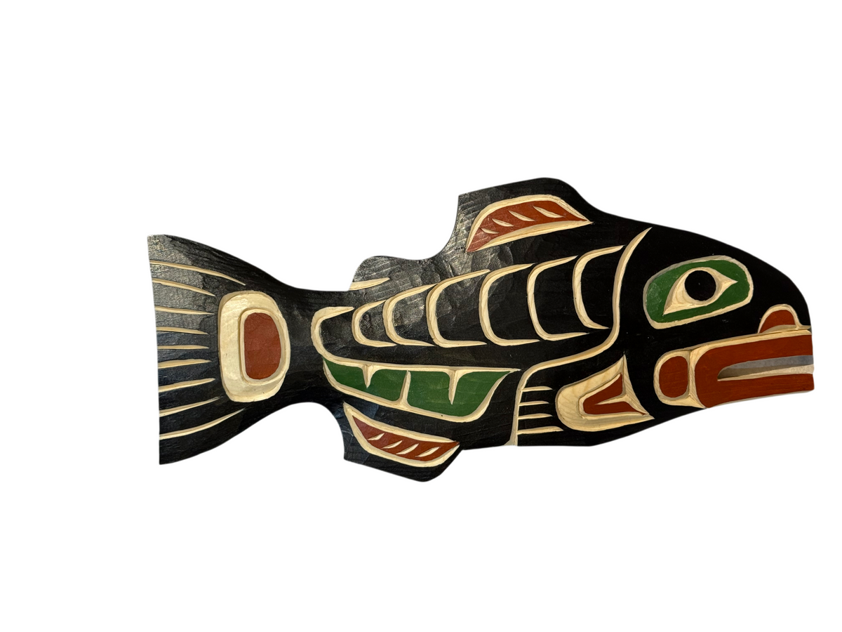 Wooden Plaque - Pine - Salmon