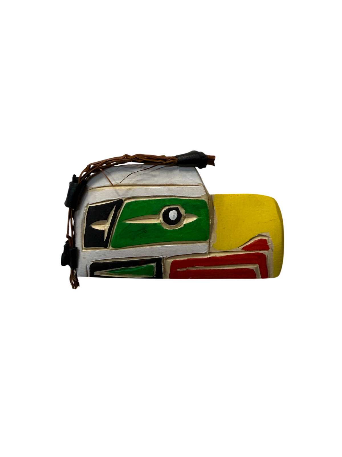 Wooden Brooch - Yellow Cedar - Eagle