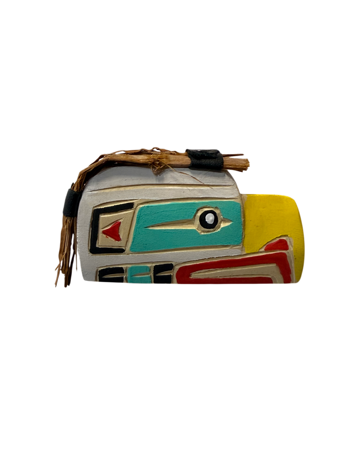 Wooden Brooch - Yellow Cedar - Eagle