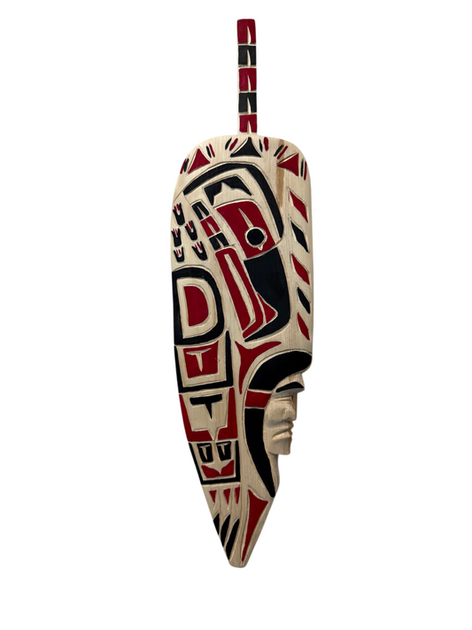 Wooden Plaque - Pine - Feather - Chief & Eagle