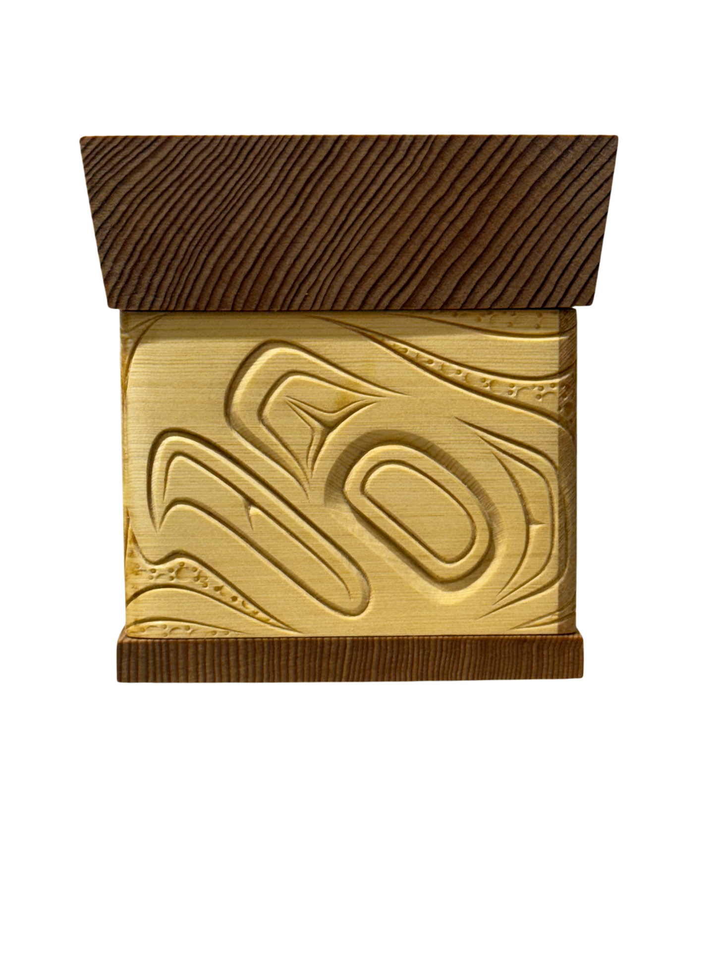 Bentwood Box - Carved - Eagle - Natural