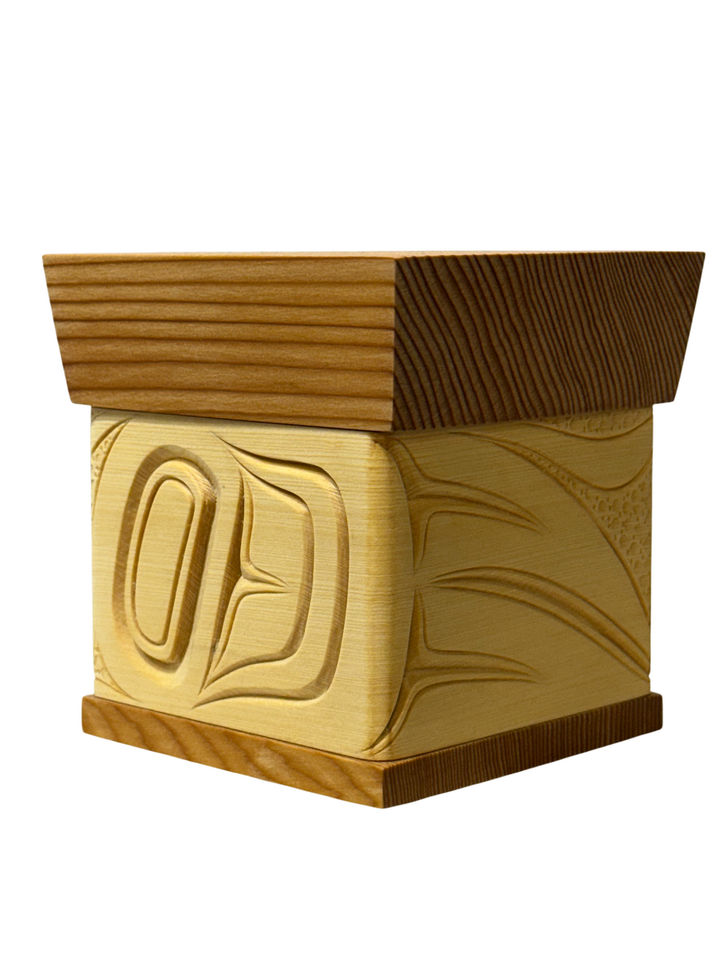 Bentwood Box - Carved - Eagle - Natural