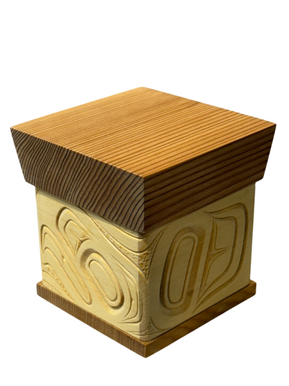 Bentwood Box - Carved - Eagle - Natural