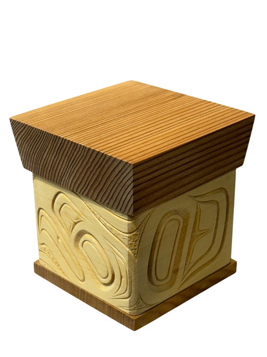 Bentwood Box - Carved - Eagle - Natural