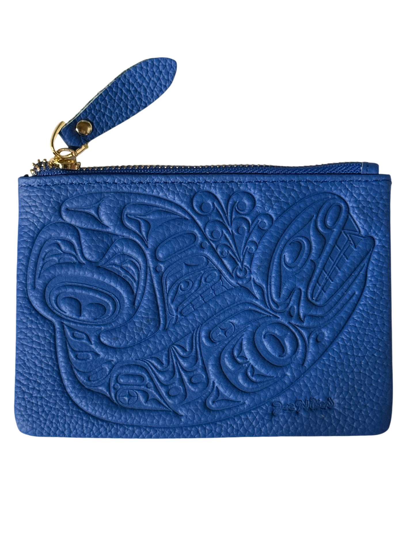 Coin Purse  - Leather - Blue - Orca