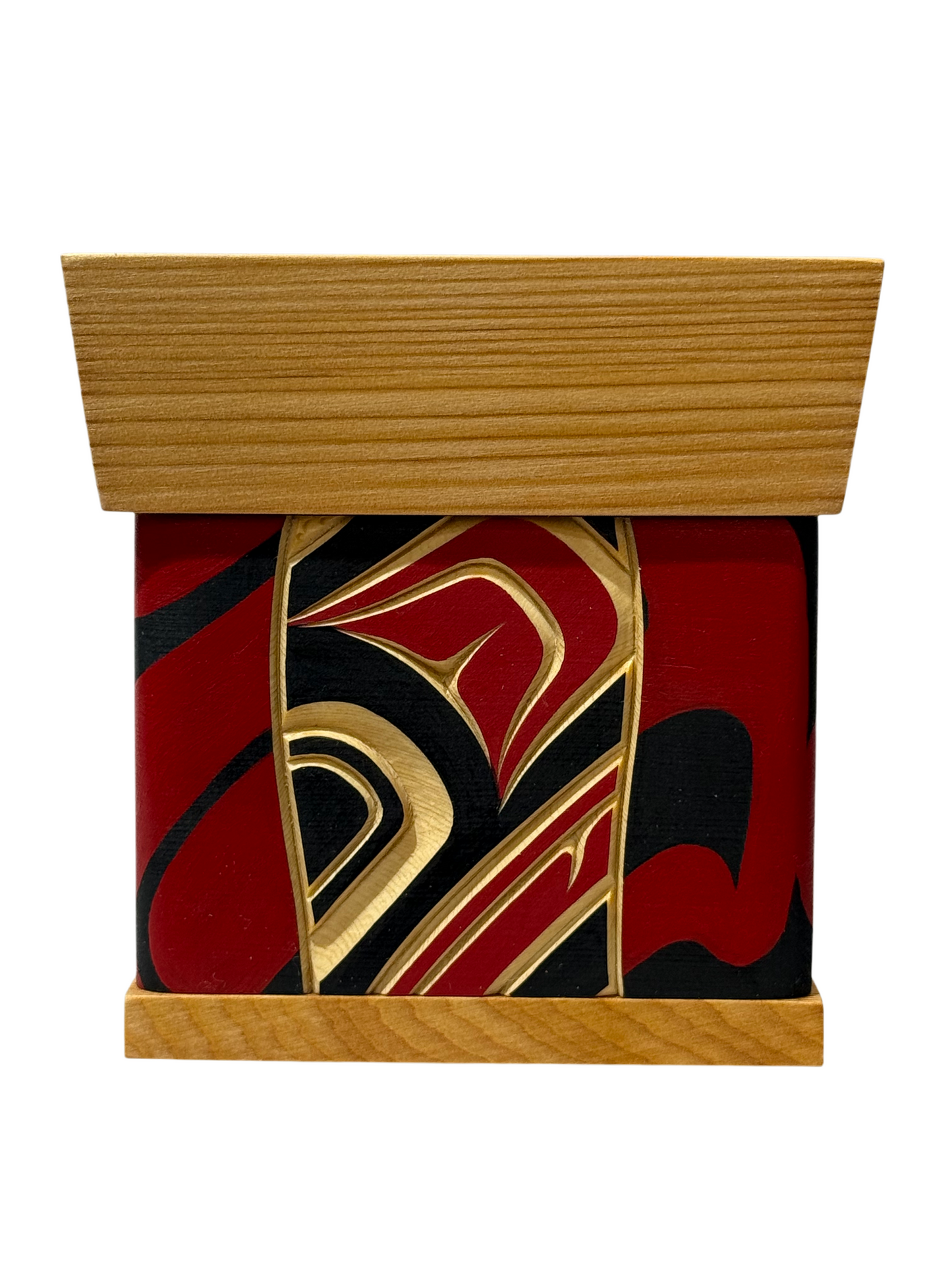 Bentwood Box - Carved - Eagle - Natural