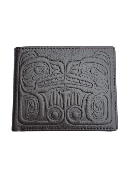 Wallet - Bifold - Leather - Dark Brown - Bear