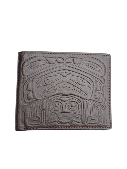 Wallet - Bifold - Leather -Dark Brown - Raven's Helper