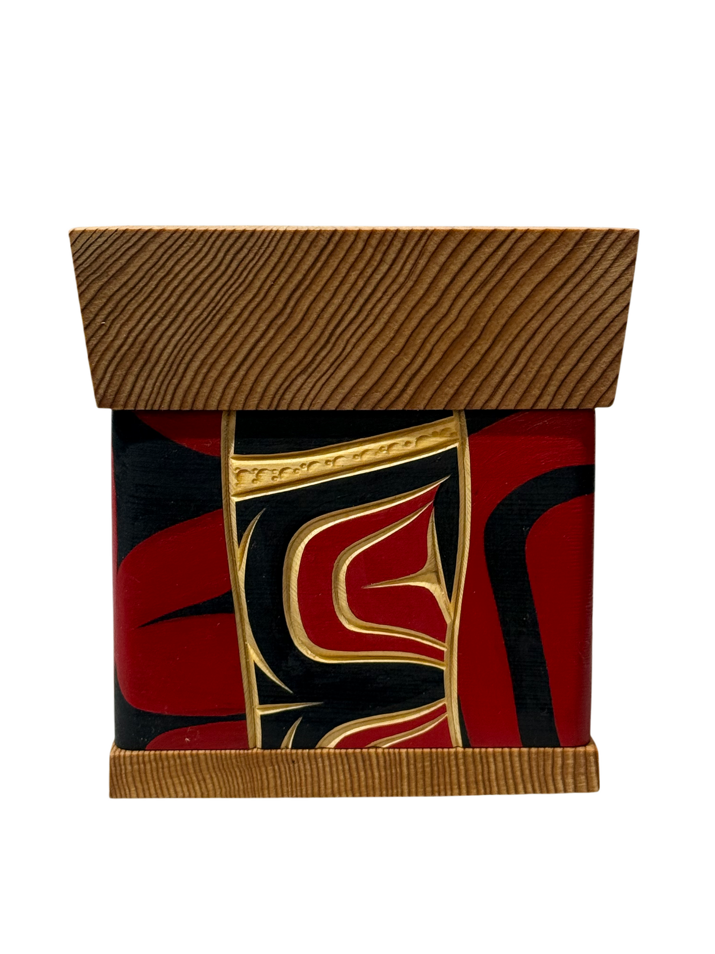 Bentwood Box - Carved - Eagle - Natural