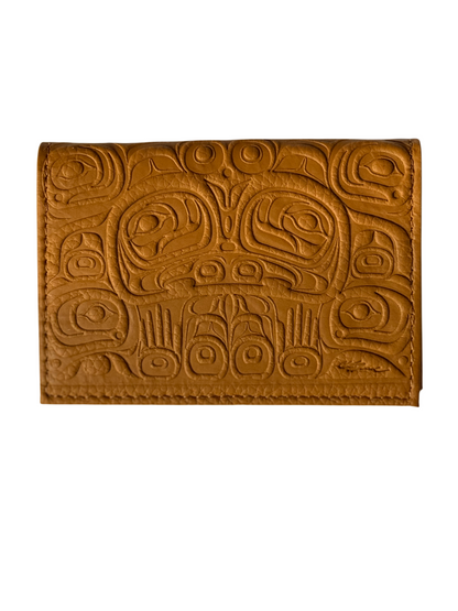 Card Wallet - Leather - Brown - Spirit of Nuxalk