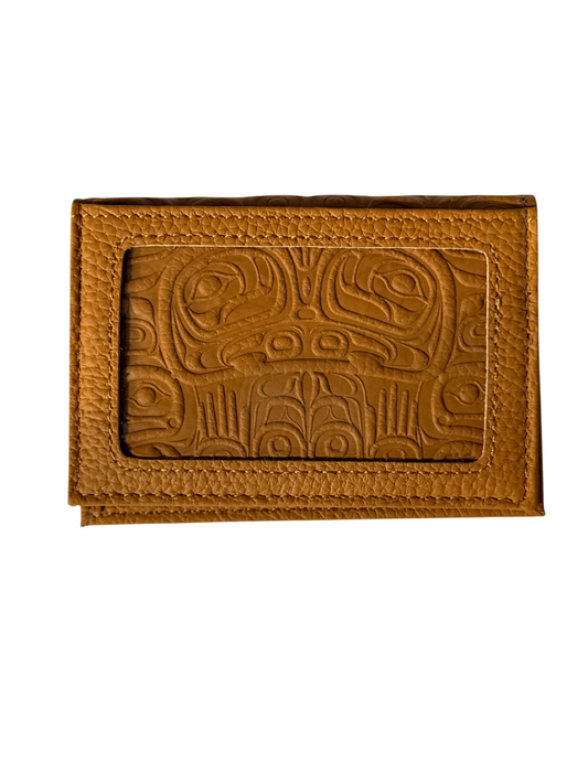 Card Wallet - Leather - Brown - Spirit of Nuxalk