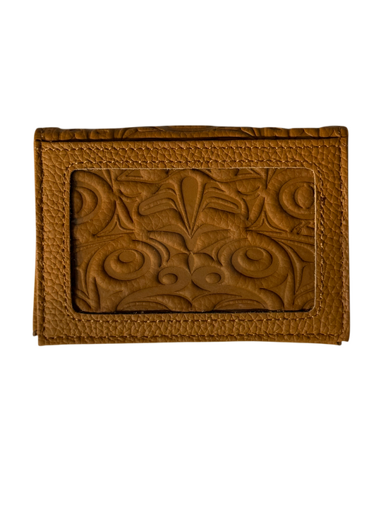 Card Wallet - Leather - Brown - Eagle Frog