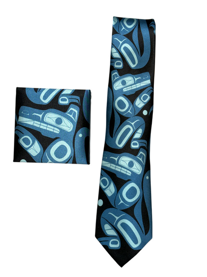 Tie - Silk - Wolf - Blue