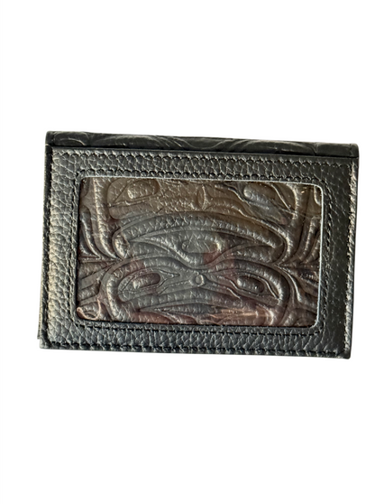 Card Wallet - Leather - Black - Bear & Frog