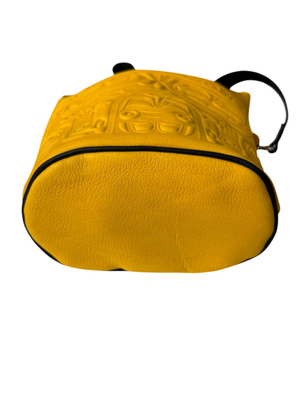 Purse - Compact Crossbody - Deerskin - Bear - Tan (Yellow)