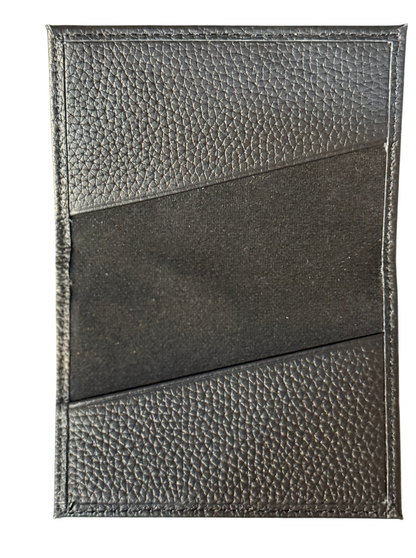 Card Wallet - Leather - Black - Dual Raven