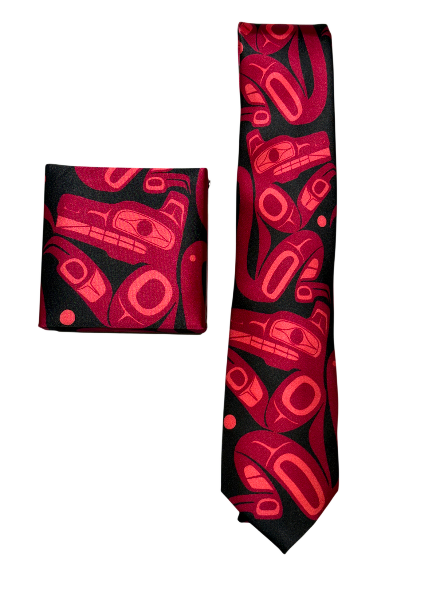Tie - Silk - Wolf - Red