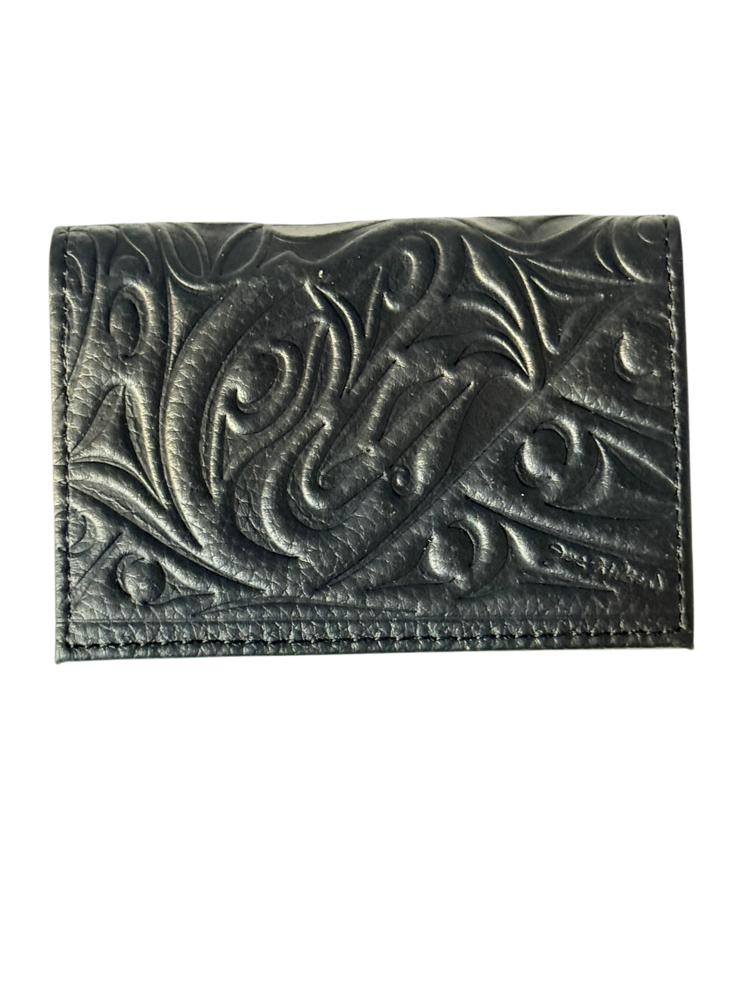 Card Wallet - Leather - Black - Eagle Paddle