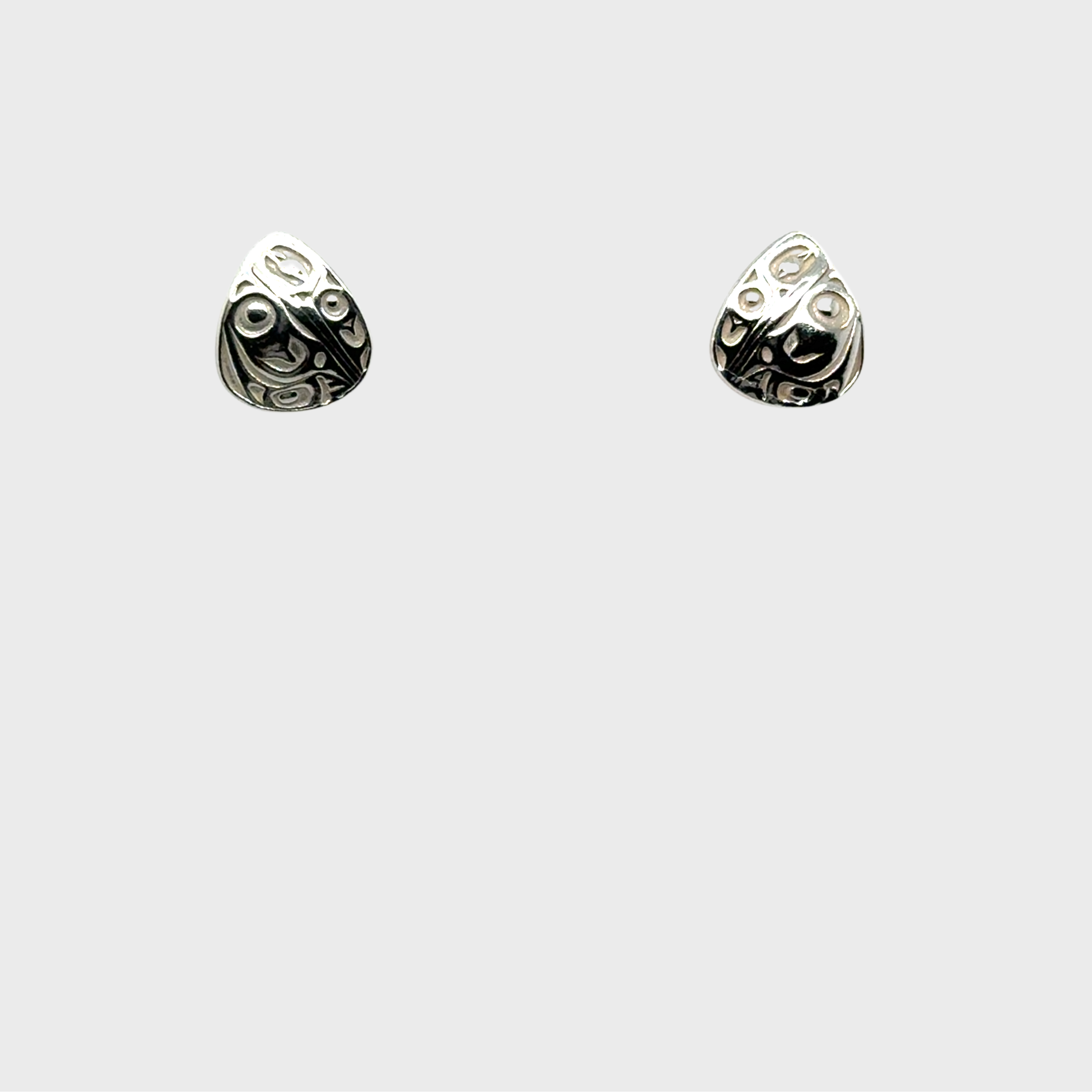 Earrings - Sterling Silver - Stud - Hummingbird - Mini - Triangle