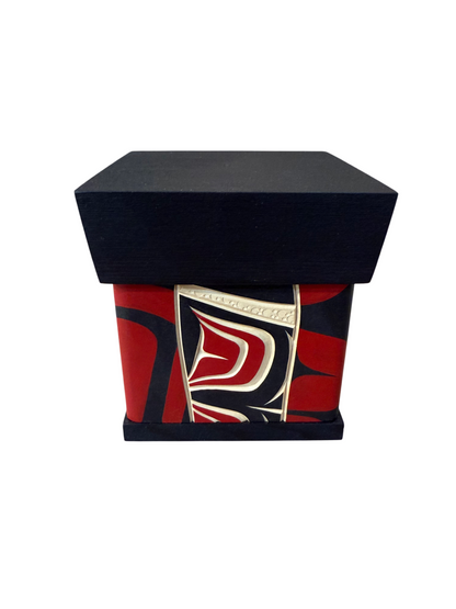 Bentwood Box - Carved - Eagle - Black