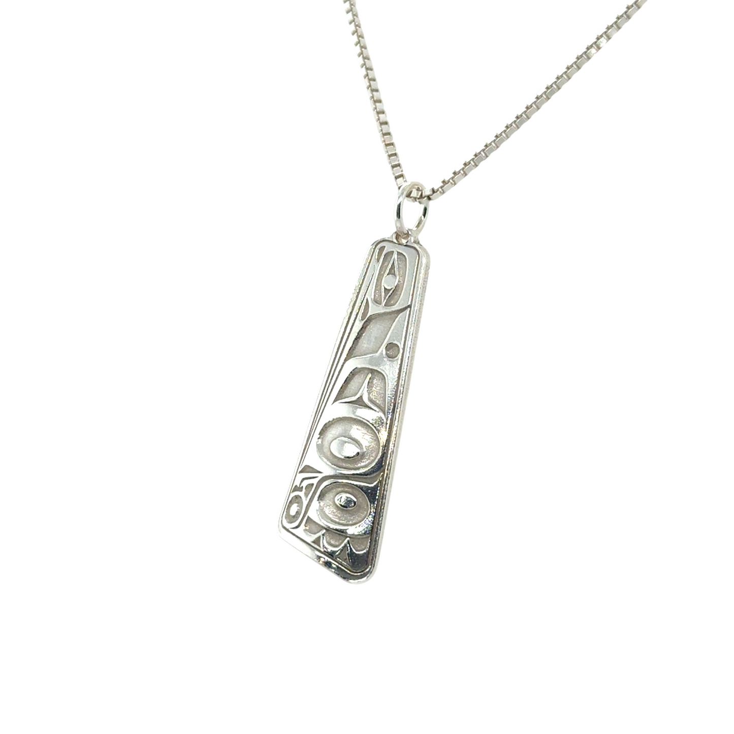 Pendant - Sterling Silver - Triangle - Hummingbird - 30mm