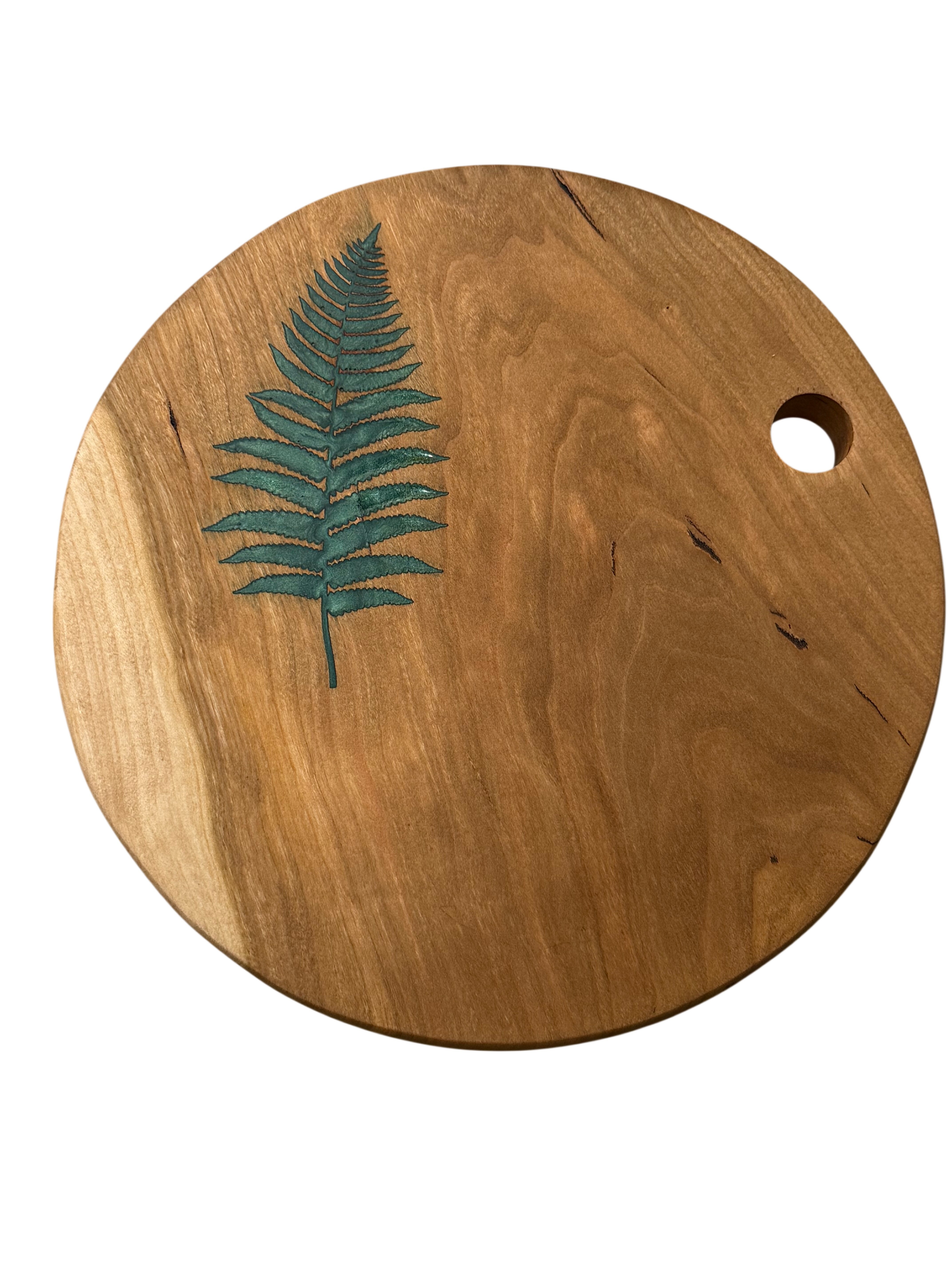 Serving Board - Canadian Cherry Wood - Fern