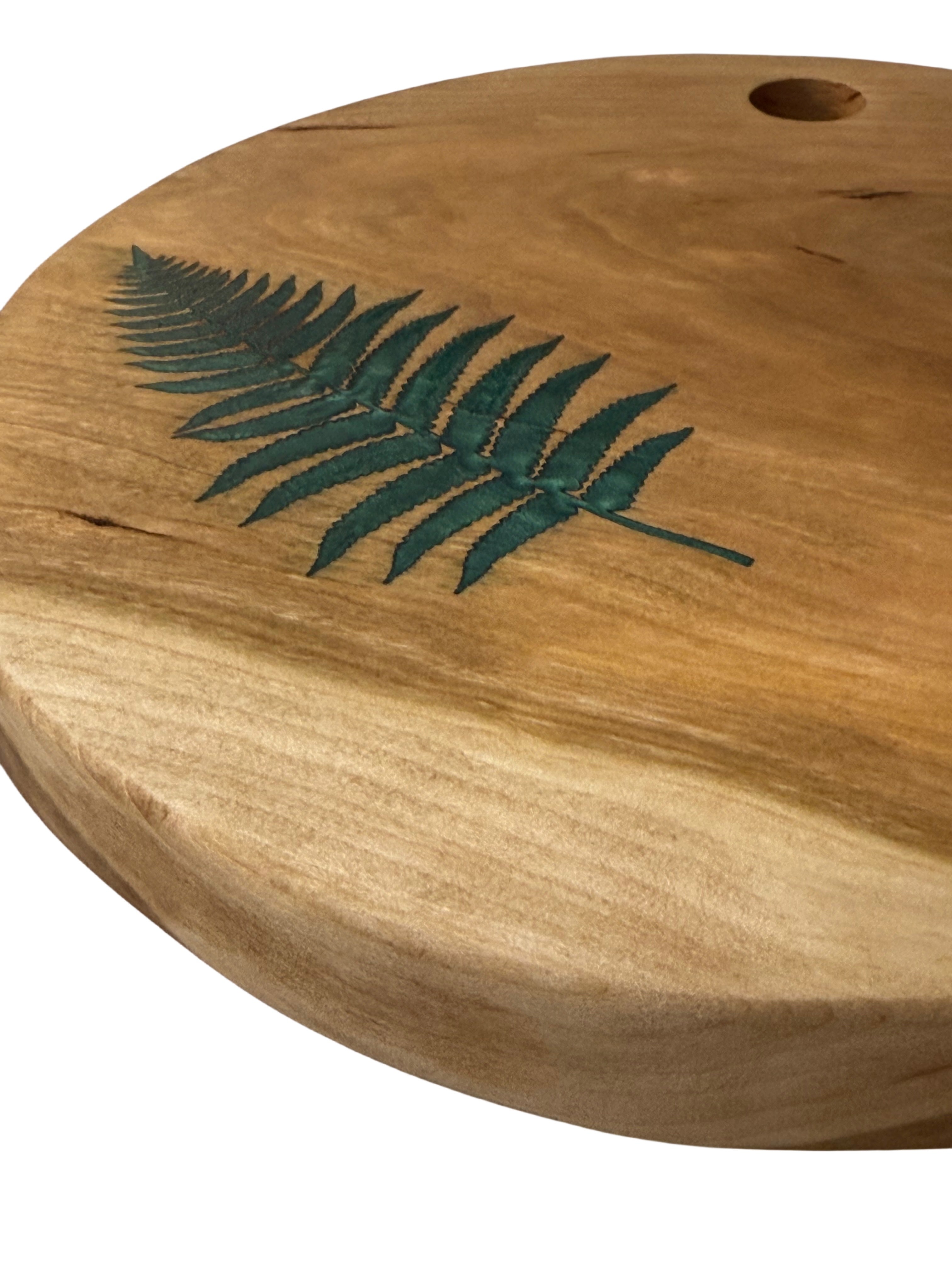 Serving Board - Canadian Cherry Wood - Fern