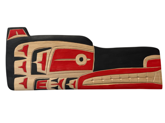 Wooden Plaque - Red Cedar - Bear - Red