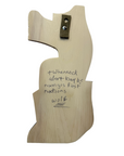Wooden Plaque - Yellow Cedar - Wolf