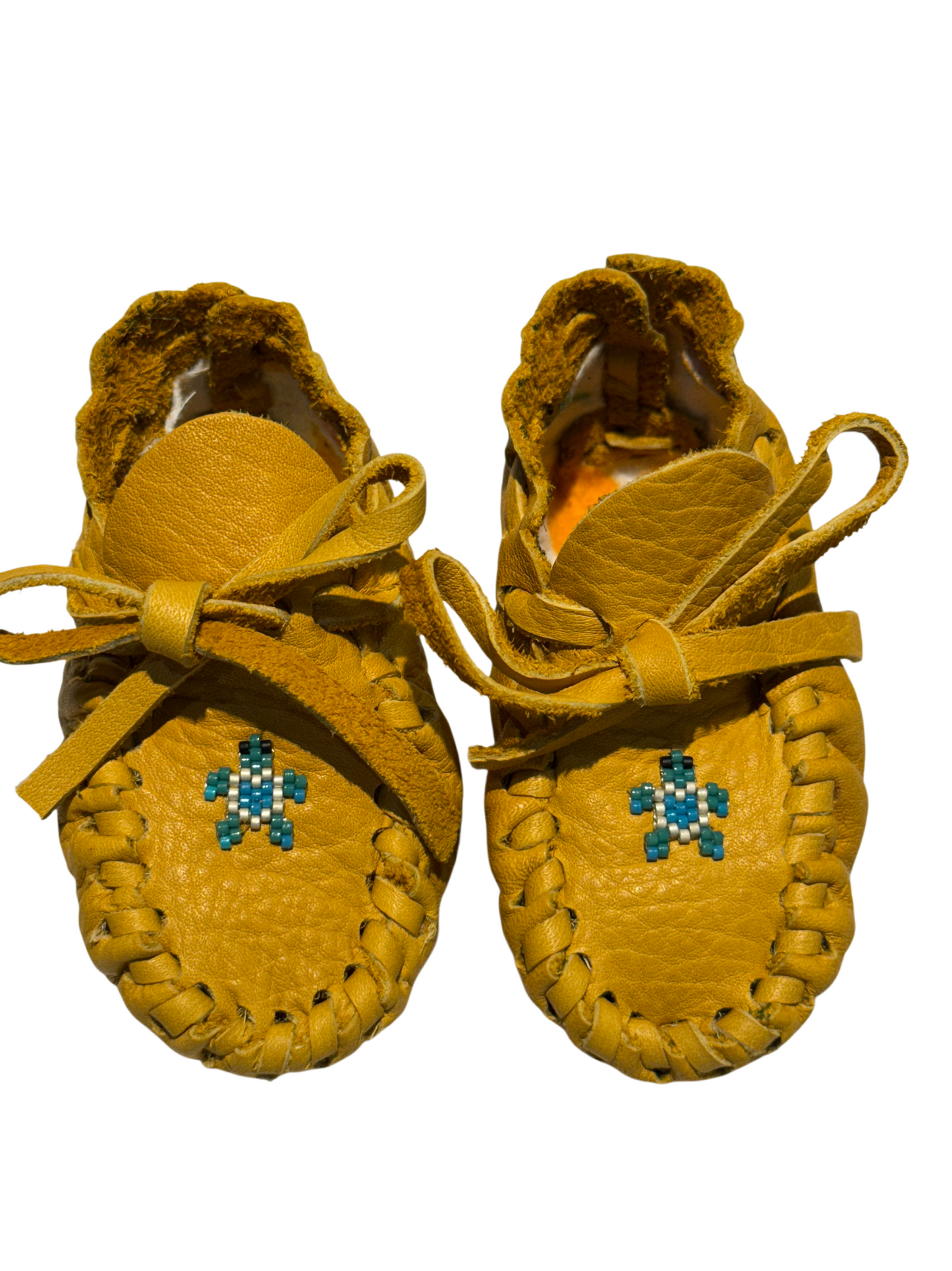 Moccasins - Infant - Bison Leather - Turtle Heart