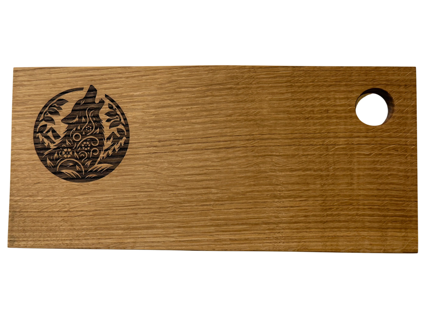 Serving Board - Canadian Oak - Howling Wolf