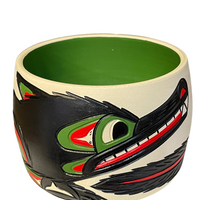 Ceramic Pot - Medium - Wolf - Green