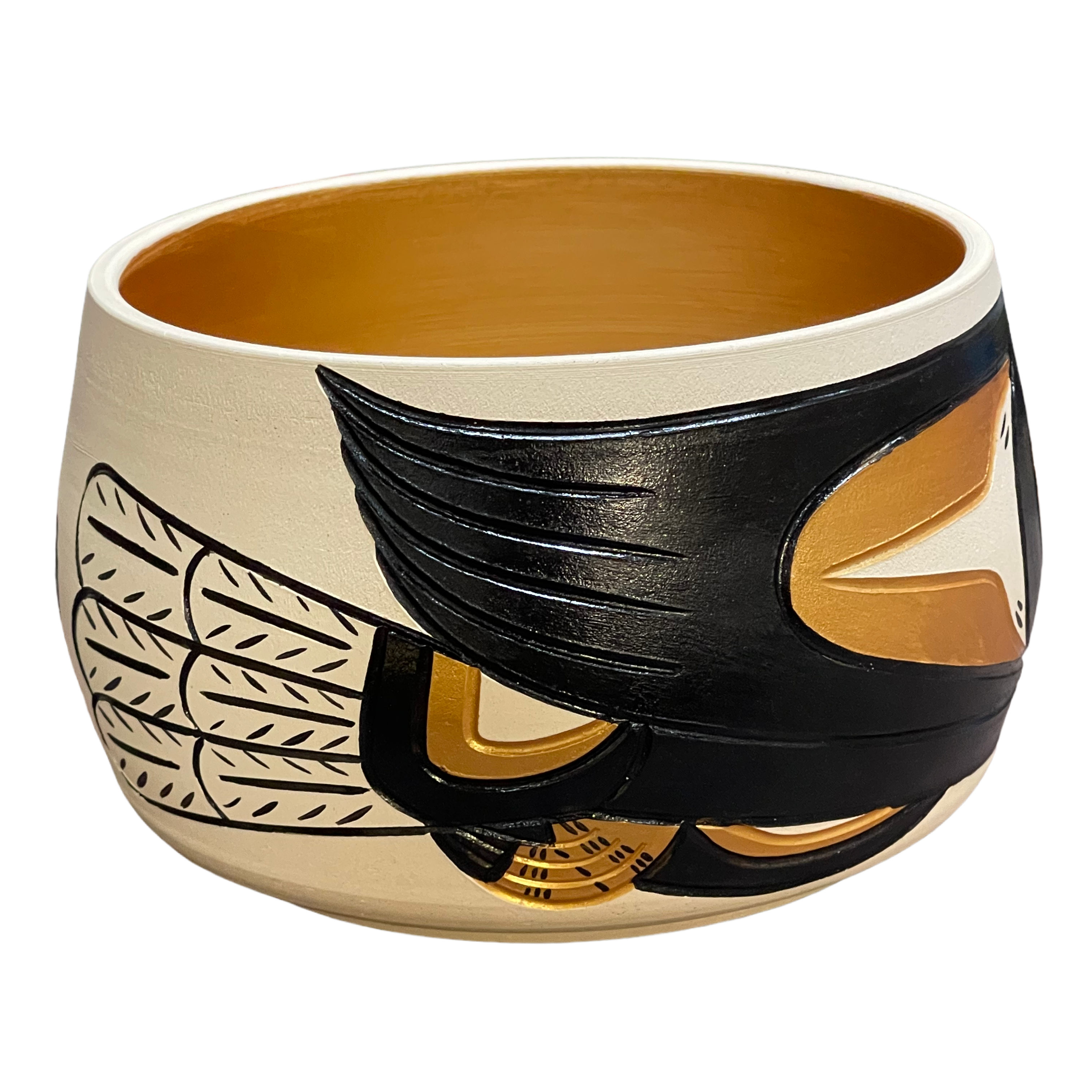 Ceramic Pot - Medium - Eagle - Copper