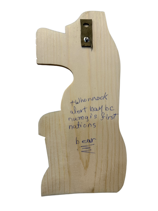 Wooden Plaque - Pine - Bear